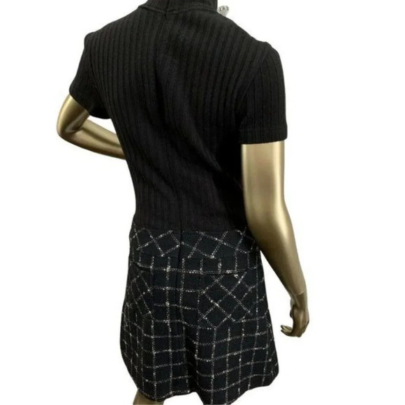 90s Mod Style Vintage Wool Mini Dress by GERONIMO - Picture 3 of 5